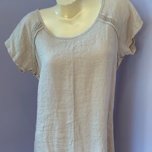 Elegant Beige Women's Top